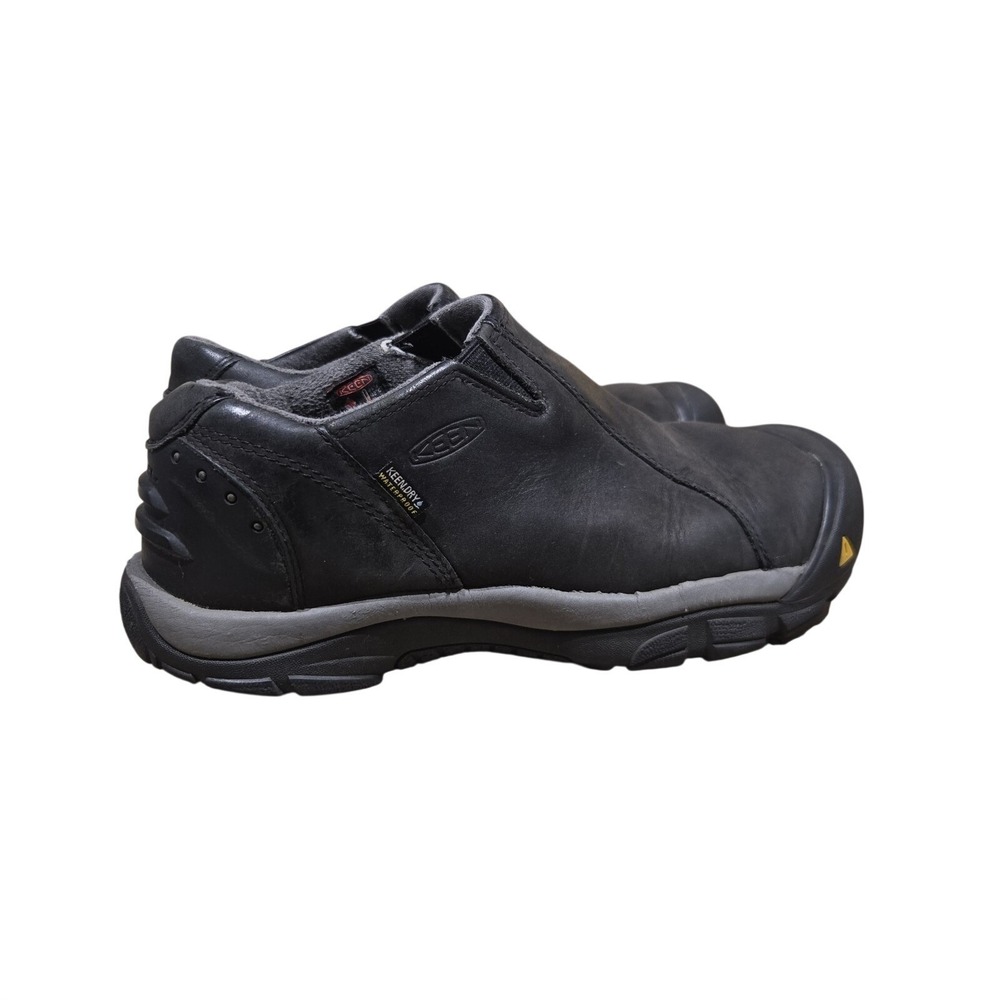 KEEN Brixen Low Waterproof Slip-On Black/Gargoyle Shoes Men Size 9.5 NEED INSERT